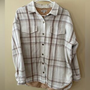 Toad & Co flannel shirt jacket